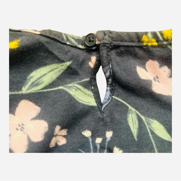 Carter’s casual play floral grey baby Girl dress 3T short ruffle sleeve button - Picture 8 of 11